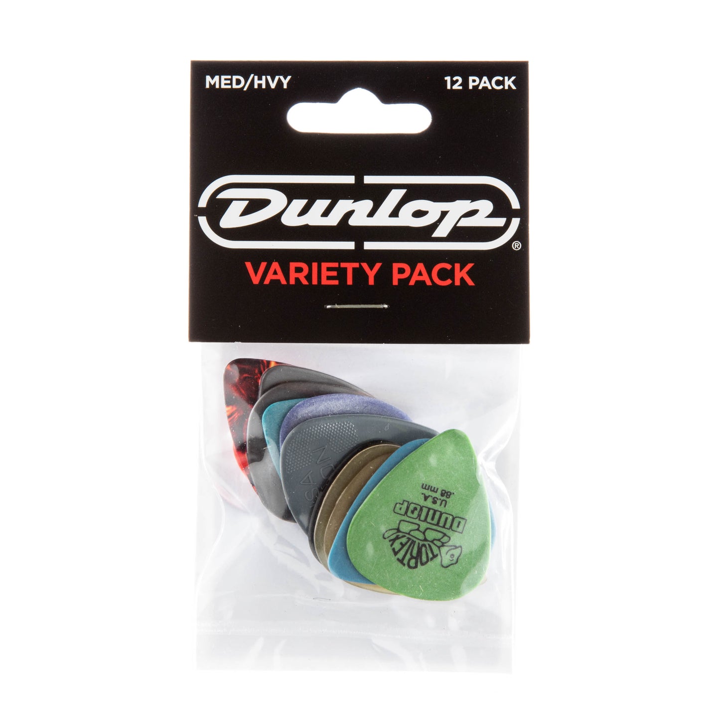 Jim Dunlop DUNLOP VARIETY PACK GUITAR PICK PLAYER'S PACK 12-PACK MEDIUM/HEAVY - PVP102