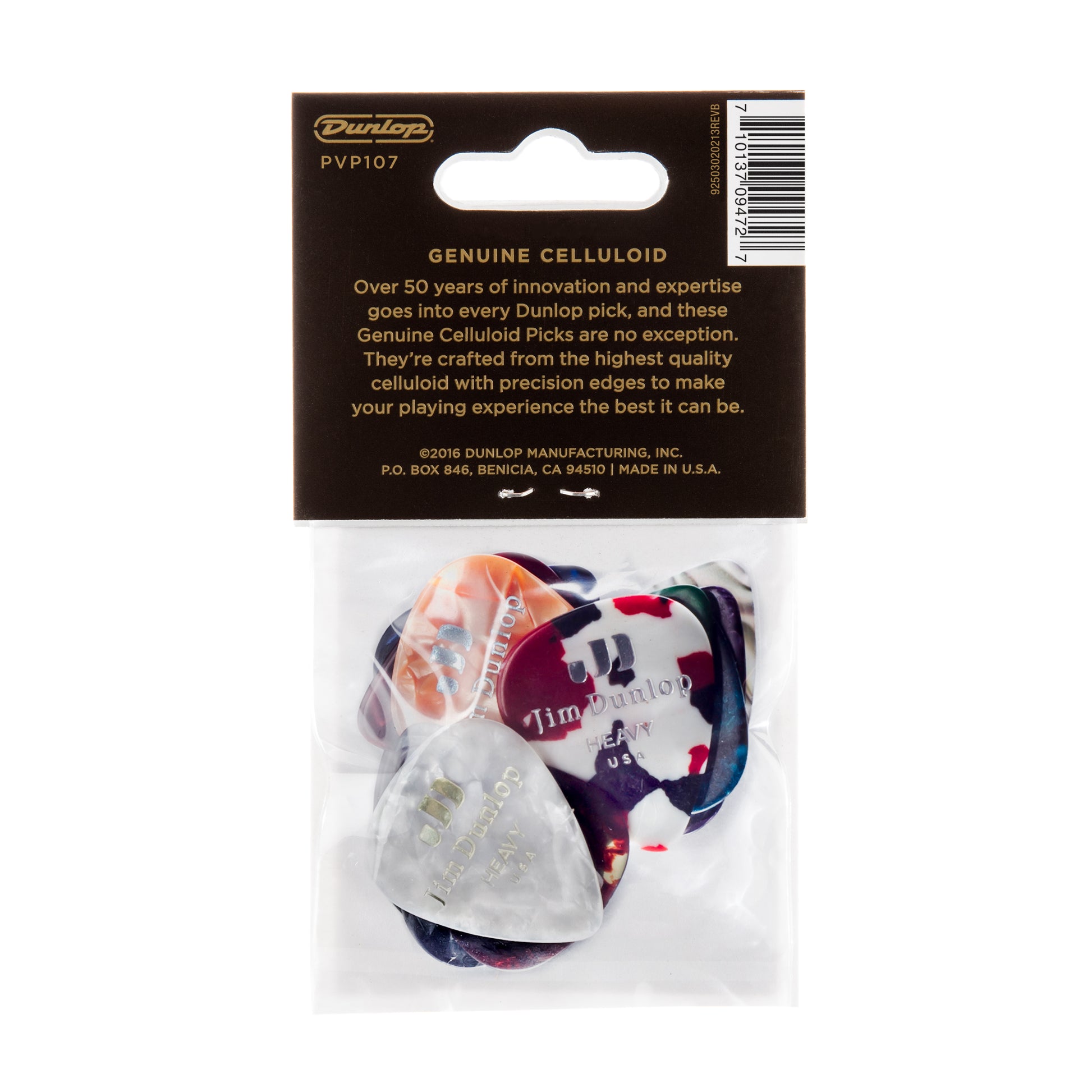 Jim Dunlop DUNLOP CELLULOID VARIETY PACK GUITAR PICK PLAYER'S PACK 12-PACK HEAVY - PVP107