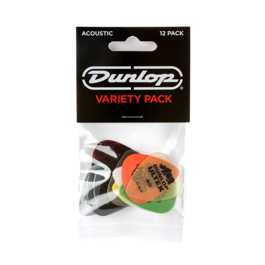 Jim Dunlop DUNLOP ACOUSTIC VARIETY PACK GUITAR PICK PLAYER'S PACK 12-PACK - PVP112