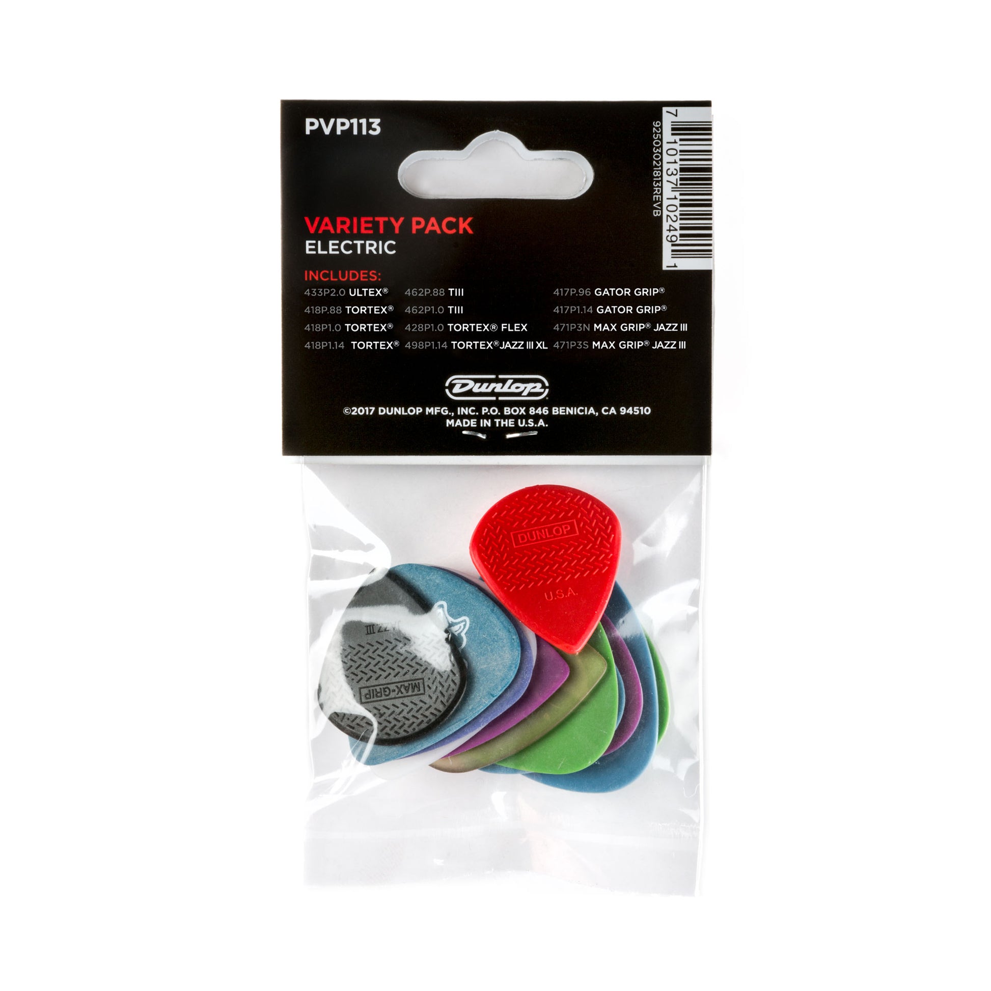 Jim Dunlop DUNLOP ELECTRIC VARIETY PACK GUITAR PICK PLAYER'S PACK 12-PACK - PVP113