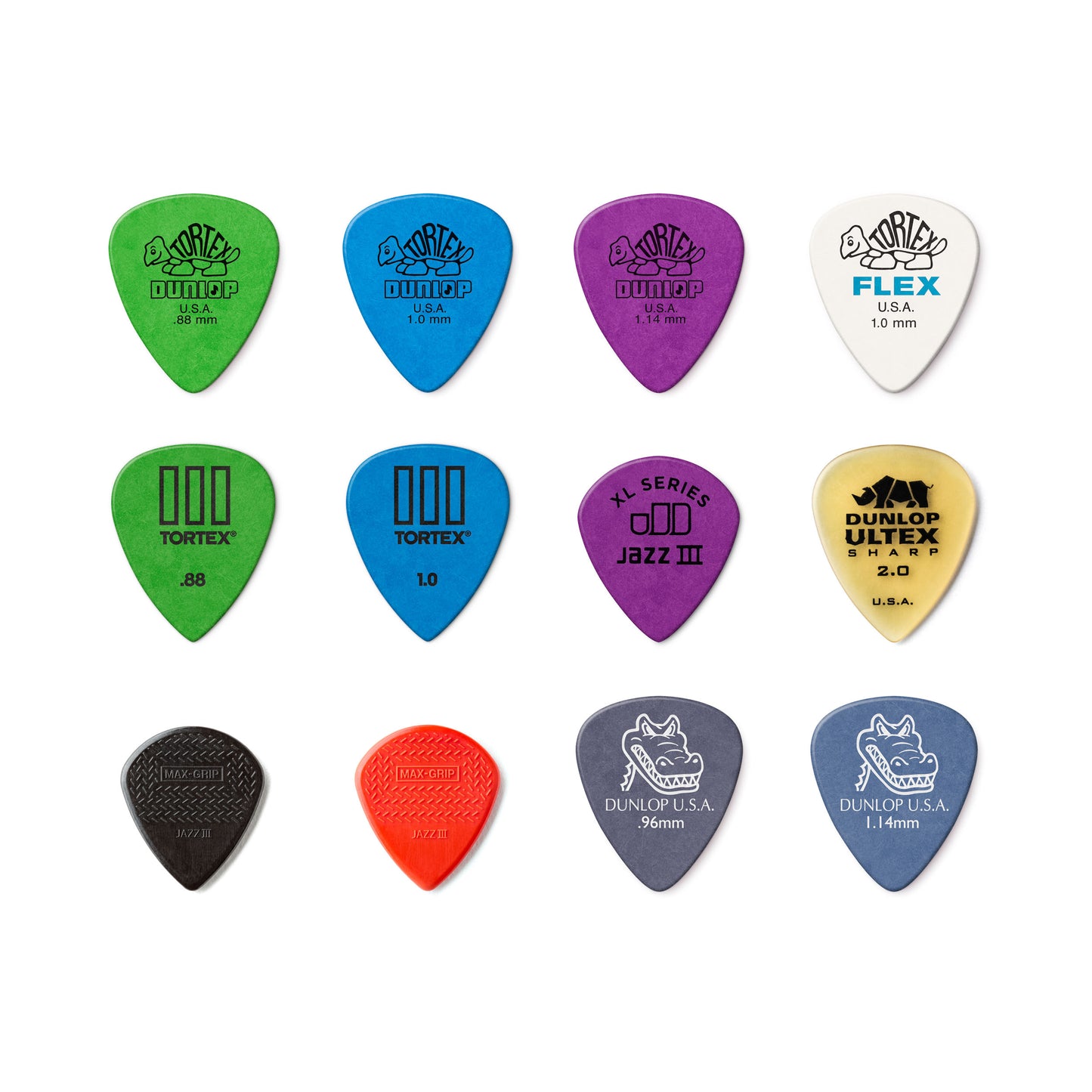 Jim Dunlop DUNLOP ELECTRIC VARIETY PACK GUITAR PICK PLAYER'S PACK 12-PACK - PVP113