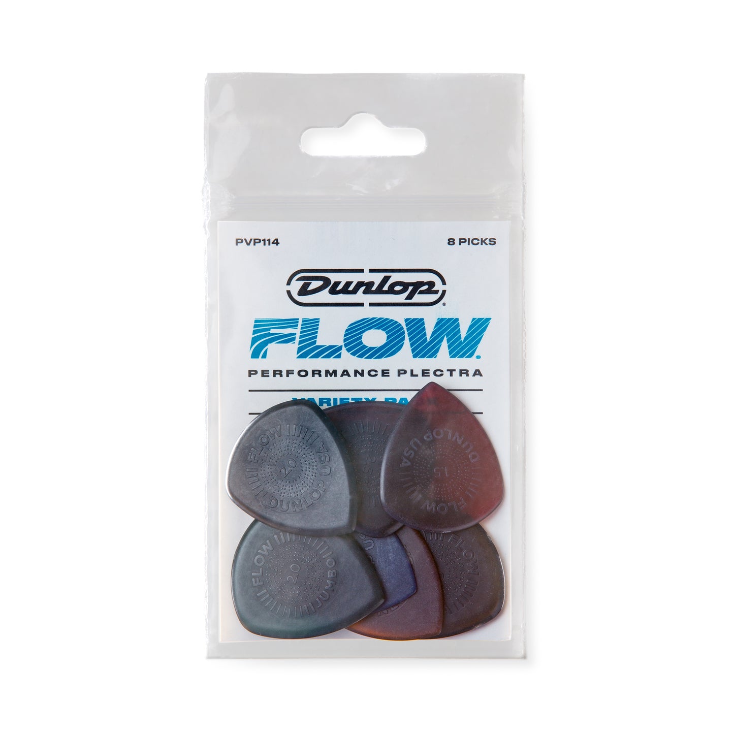 Jim Dunlop DUNLOP FLOW VARIETY PACK GUITAR PICK PLAYER'S PACK 12-PACK - PVP114