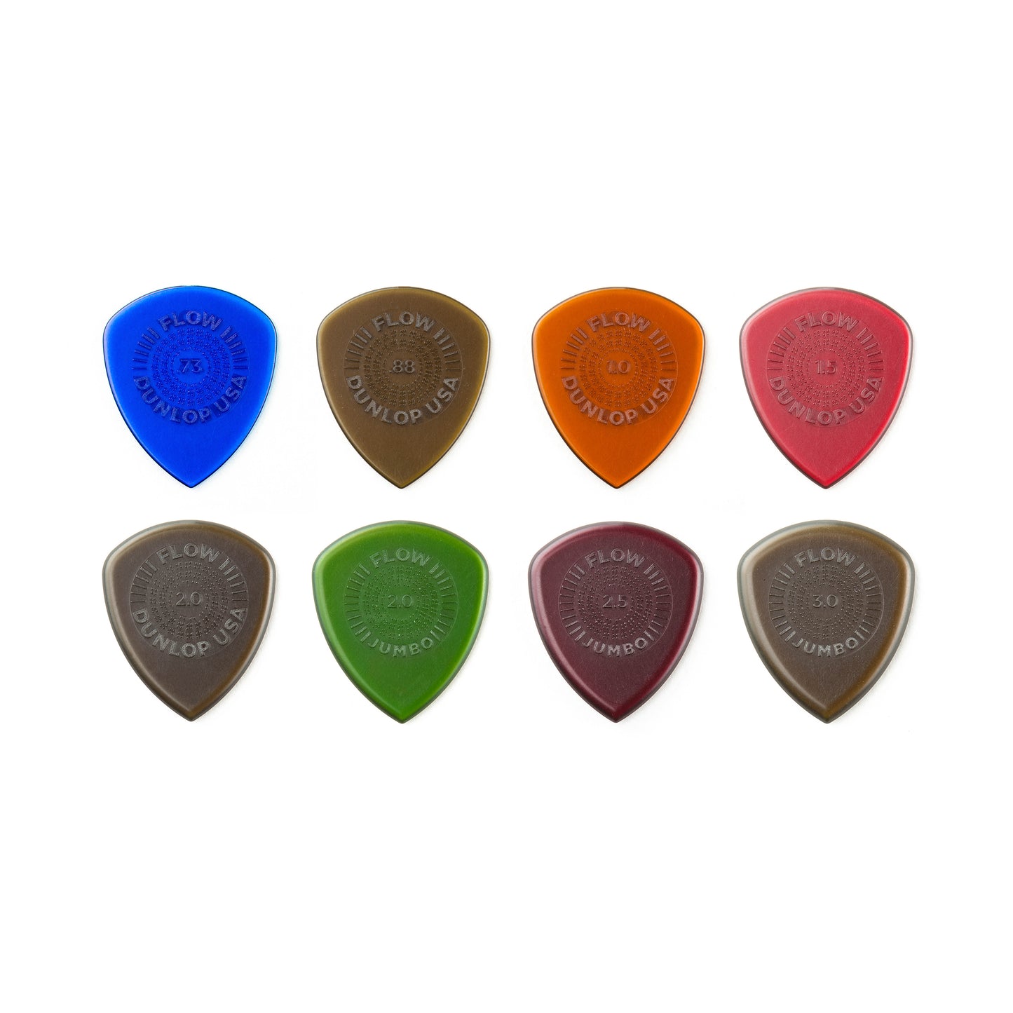 Jim Dunlop DUNLOP FLOW VARIETY PACK GUITAR PICK PLAYER'S PACK 12-PACK - PVP114