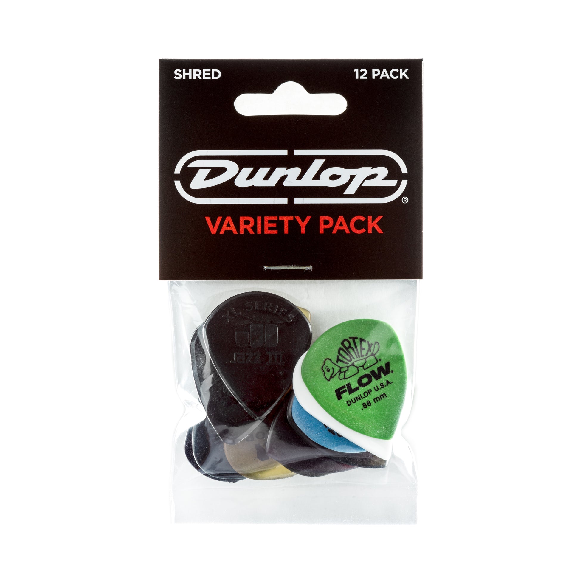Jim Dunlop DUNLOP SHRED PICK VARIETY PACK GUITAR PICK PLAYER'S PACK 12-PACK - PVP118