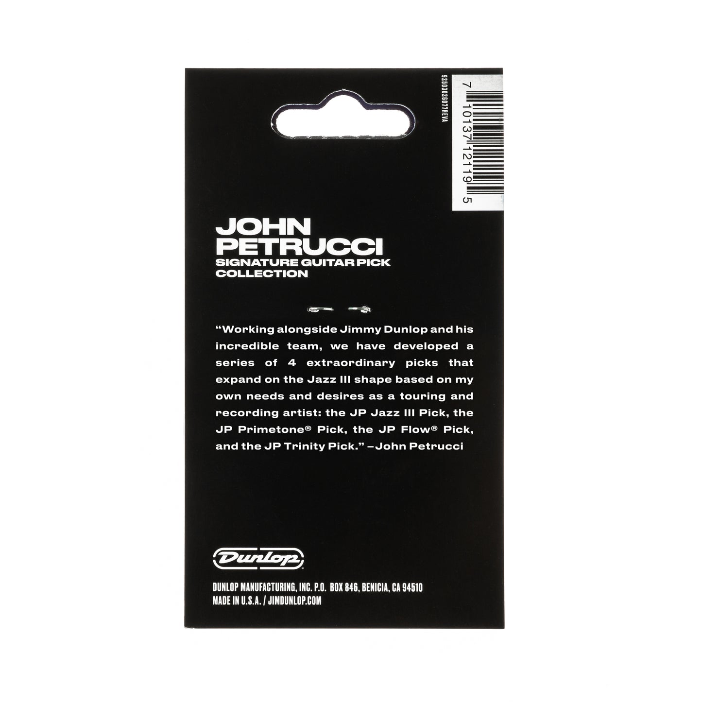 Jim Dunlop DUNLOP JOHN PETRUCCI SIGNATURE PICK VARIETY PACK GUITAR PICK PLAYER'S PACK 06-PACK - PVP119