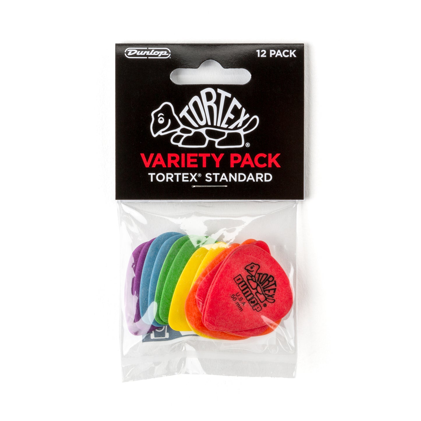 Jim Dunlop DUNLOP TORTEX STANDARD VARIETY PACK GUITAR PICK PLAYER'S PACK 12-PACK - PVP418