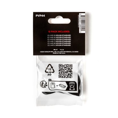 Jim Dunlop DUNLOP NYLON VARIETY PACK STANDARD GUITAR PICK PLAYER'S PACK 12-PACK - PVP44