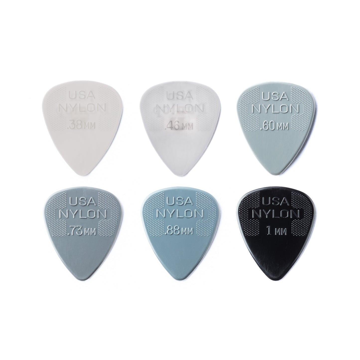 Jim Dunlop DUNLOP NYLON VARIETY PACK STANDARD GUITAR PICK PLAYER'S PACK 12-PACK - PVP44
