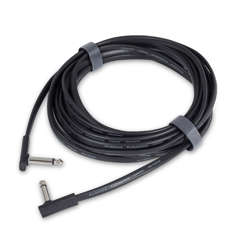 RockBoard RockBoard Flat Instrument Cable 600cm Angled/Angled - RBO CAB FL 600BLK AA