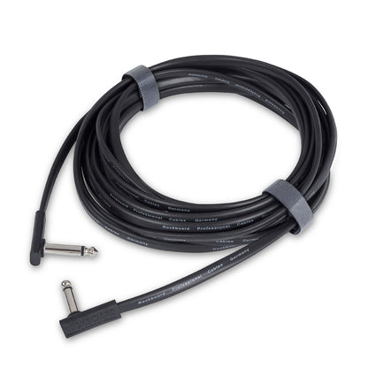 RockBoard RockBoard Flat Instrument Cable 600cm Angled/Angled - RBO CAB FL 600BLK AA
