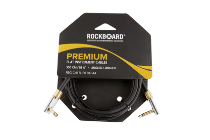 RockBoard RockBoard PREMIUM Flat Instrument Cable 300cm Angled/Angled - RBO CAB FL PR 300 AA