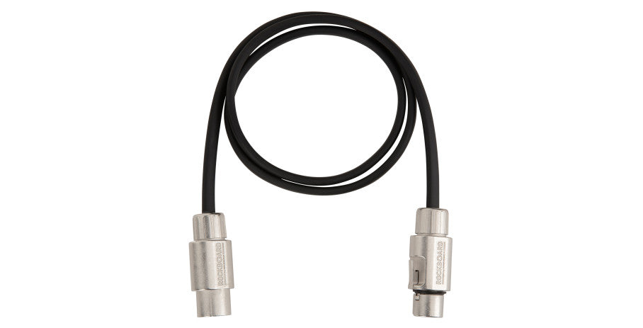 RockBoard RockBoard Flat XLR Cable - 90cm / 35.43" - RBO CAB F XLR 90 BK