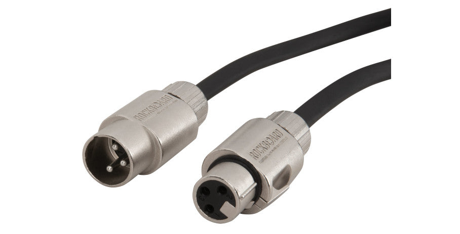 RockBoard RockBoard Flat XLR Cable - 90cm / 35.43" - RBO CAB F XLR 90 BK