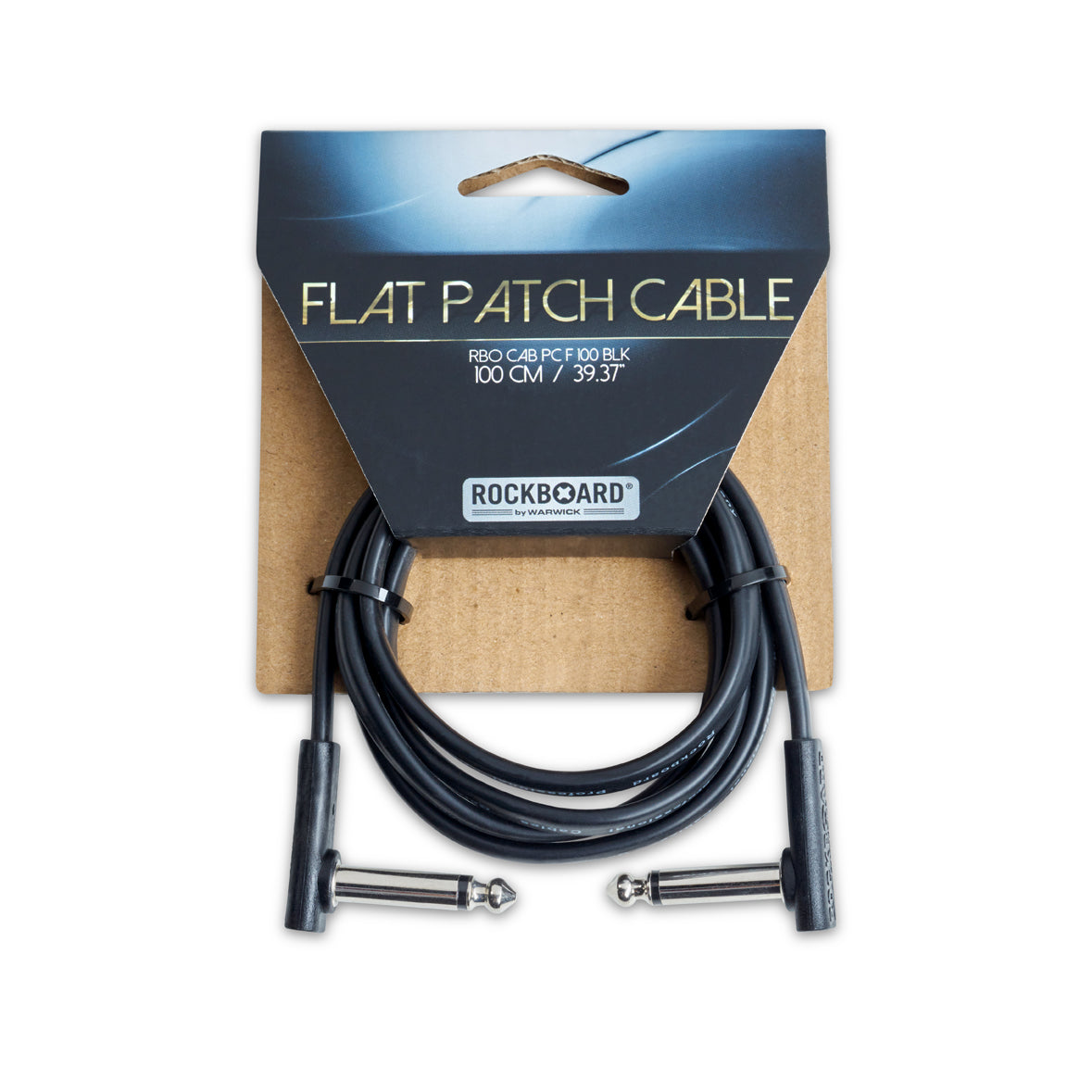 RockBoard RockBoard Flat Patch Cable Black Series - 100cm - RBO CAB PC F 100 BLK