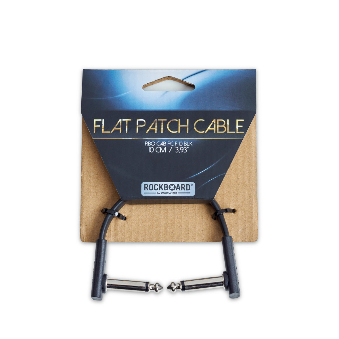 RockBoard RockBoard Flat Patch Cable Black Series - 10cm - RBO CAB PC F 10 BLK
