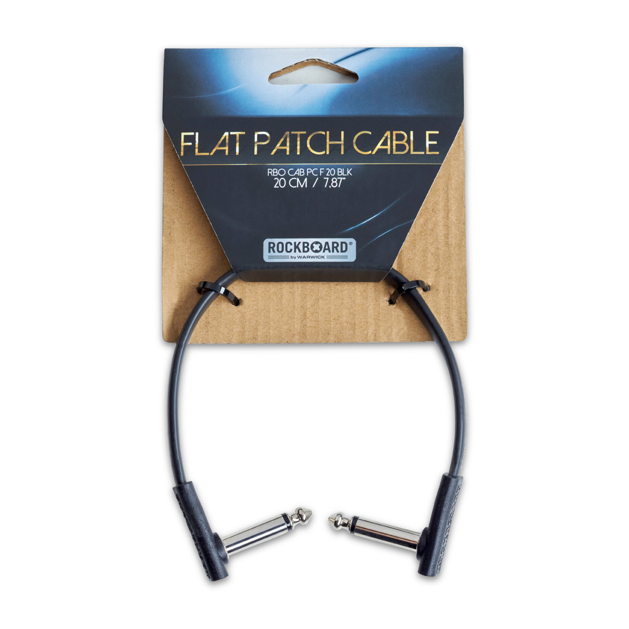 RockBoard RockBoard Flat Patch Cable Black Series - 20cm - RBO CAB PC F 20 BLK