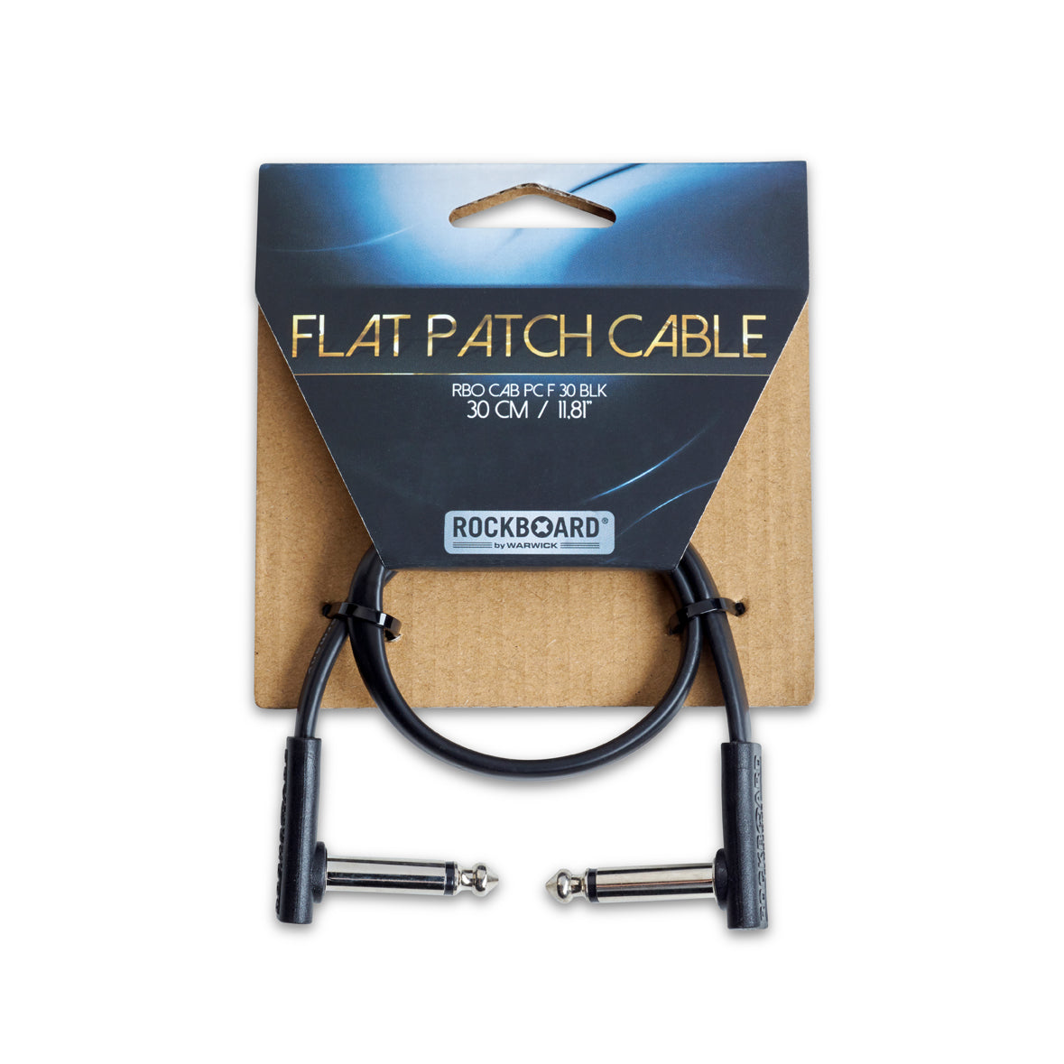 RockBoard RockBoard Flat Patch Cable Black Series - 30cm - RBO CAB PC F 30 BLK