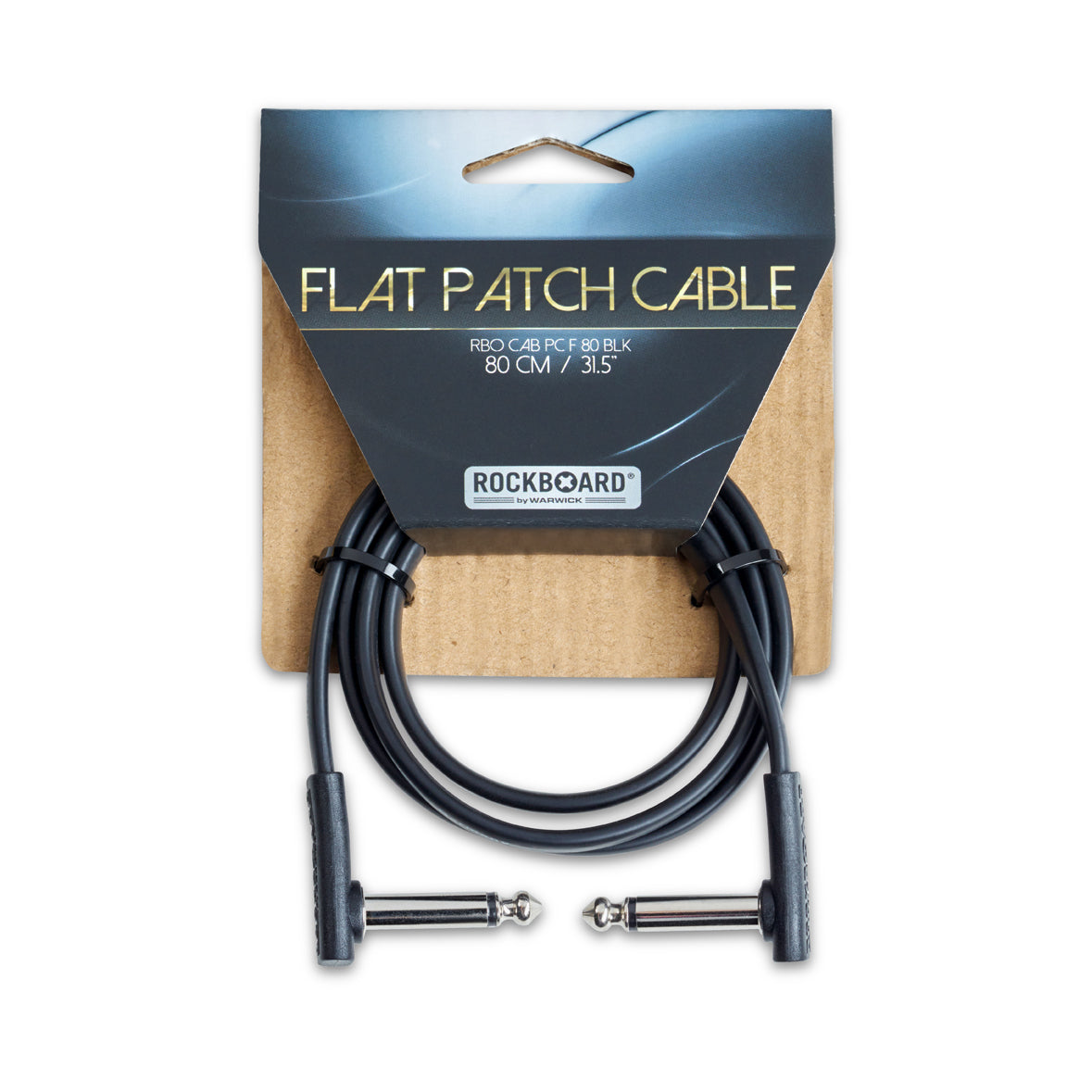 RockBoard RockBoard Flat Patch Cable Black Series - 80cm - RBO CAB PC F 80 BLK