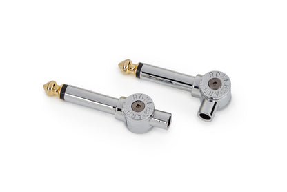 RockBoard RockBoard Patchworks Solderless Plugs - 2-Piece Chrome - RBO CAB PW PLUG 2 CR