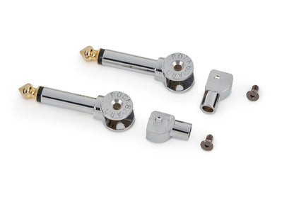 RockBoard RockBoard Patchworks Solderless Plugs - 2-Piece Chrome - RBO CAB PW PLUG 2 CR
