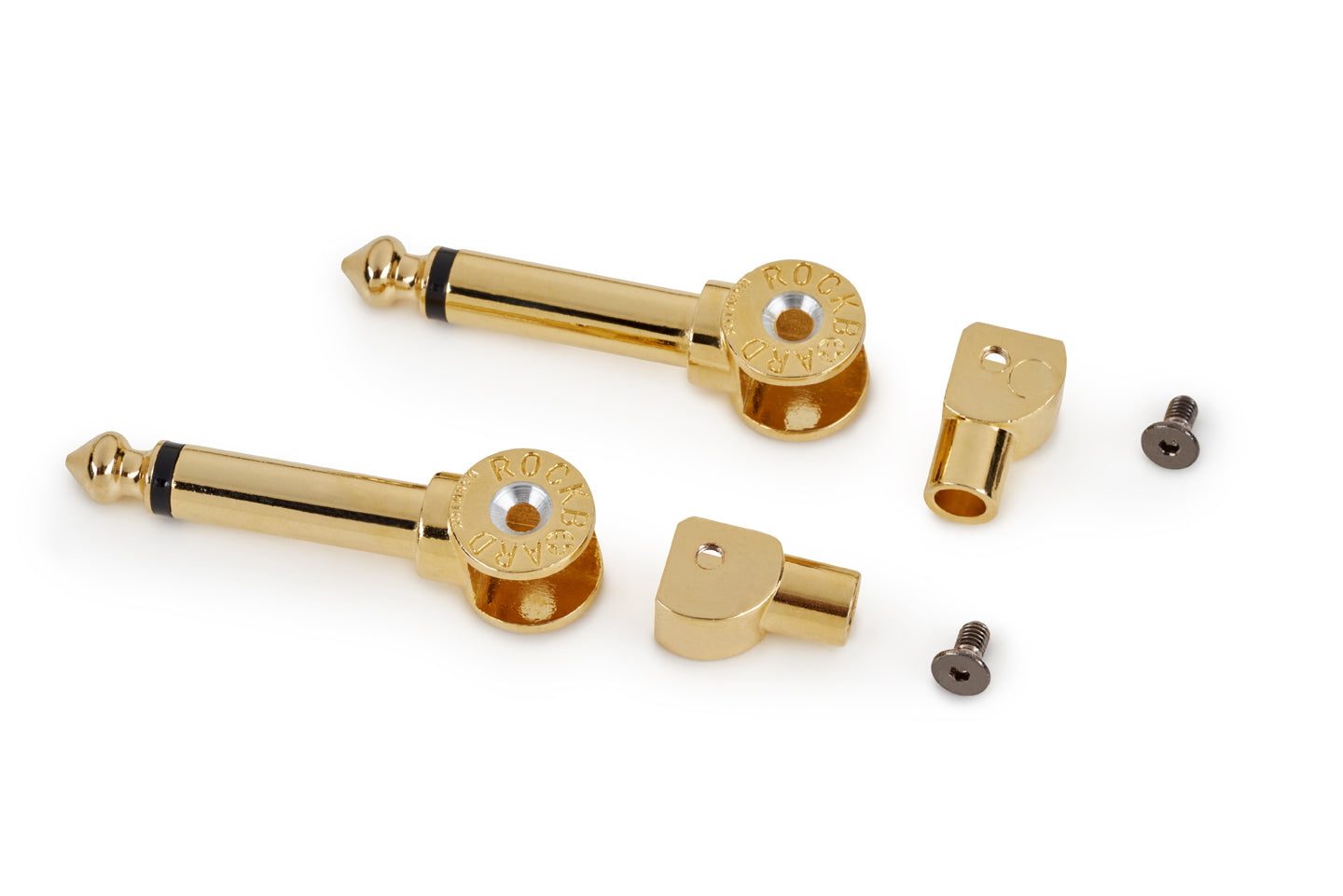 RockBoard RockBoard Patchworks Solderless Plugs - 6-Piece Gold - RBO CAB PW PLUG 6 GD