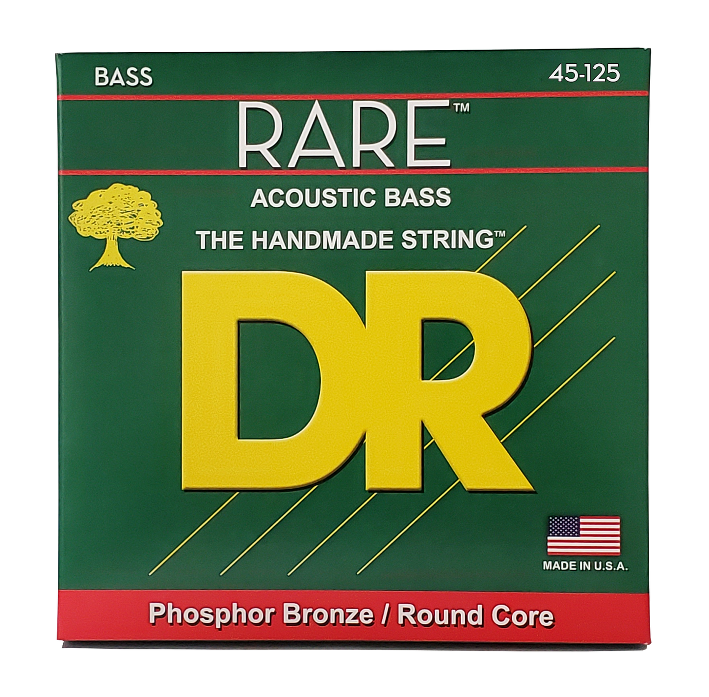 DR Strings DR Rare Phosphor Bronze Acoustic Bass Guitar Strings Long Scale Set - 5-String 45-125 Medium RPB5-45