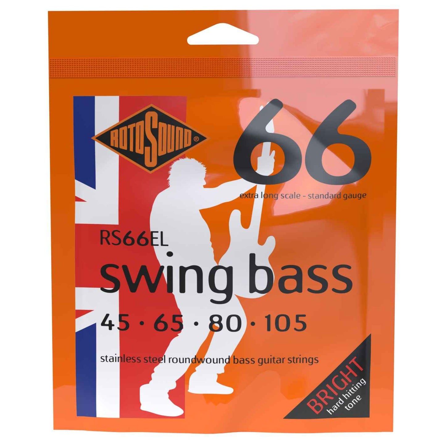 Rotosound Rotosound Swing Bass 66 Bass Strings Super Long 4-String Set 45-105 RS66EL