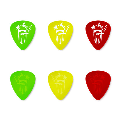 Jim Dunlop DUNLOP REV WILLY'S MEXICAN LOTTERY BRAND GEL GUITAR PICK PLAYERS PACK 06-PACK EXTRA HEAVY - RWP01XH