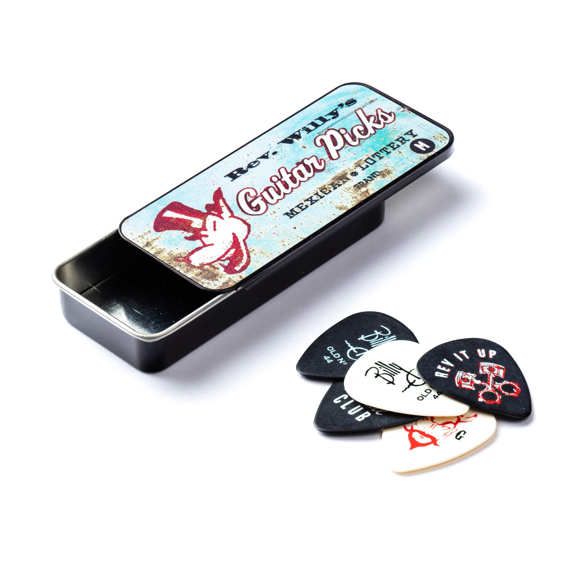 Jim Dunlop DUNLOP REV WILLY PICK TIN GUITAR PICK REFILL BOX HEAVY - RWT03H