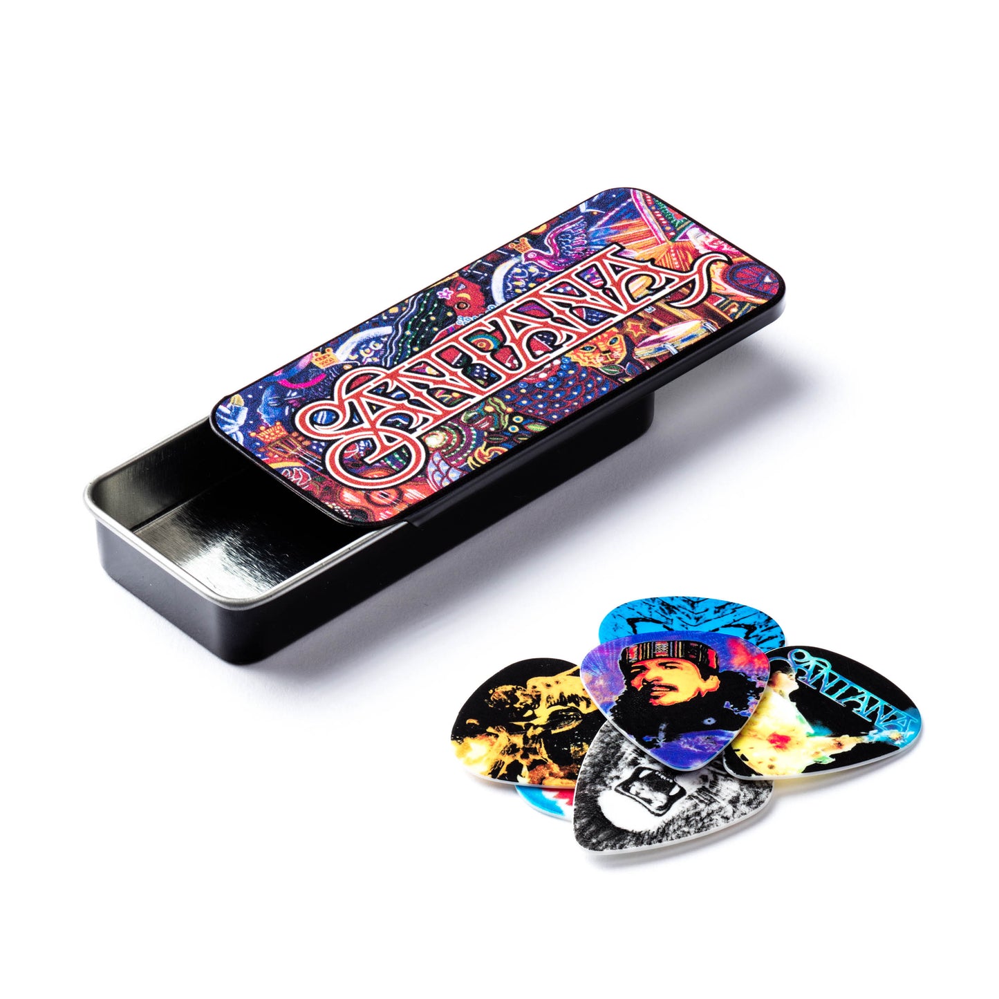 Jim Dunlop DUNLOP SANTANA PICK TIN GUITAR PICK REFILL BOX HEAVY - SANPT02H