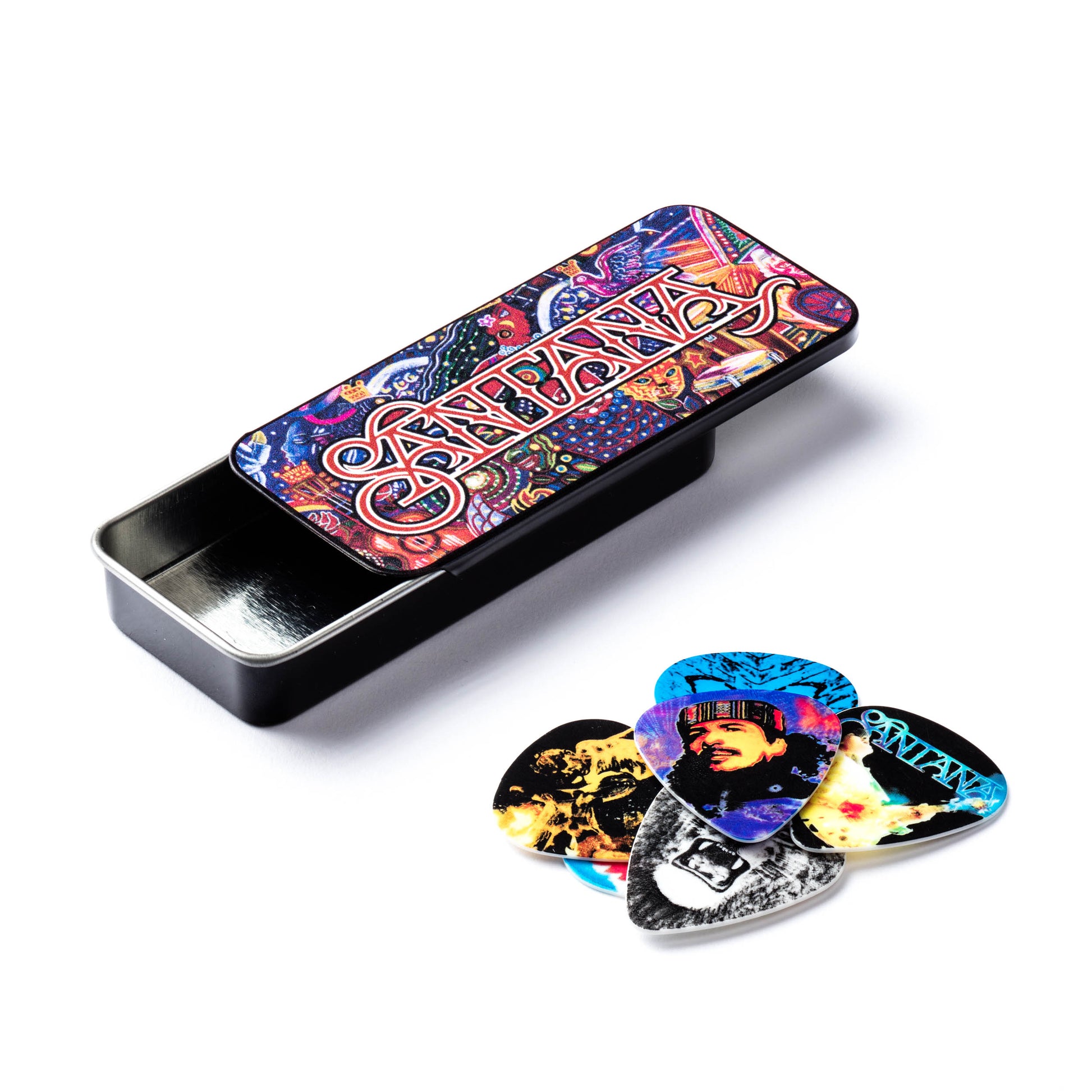 Jim Dunlop DUNLOP SANTANA PICK TIN GUITAR PICK REFILL BOX HEAVY - SANPT02H