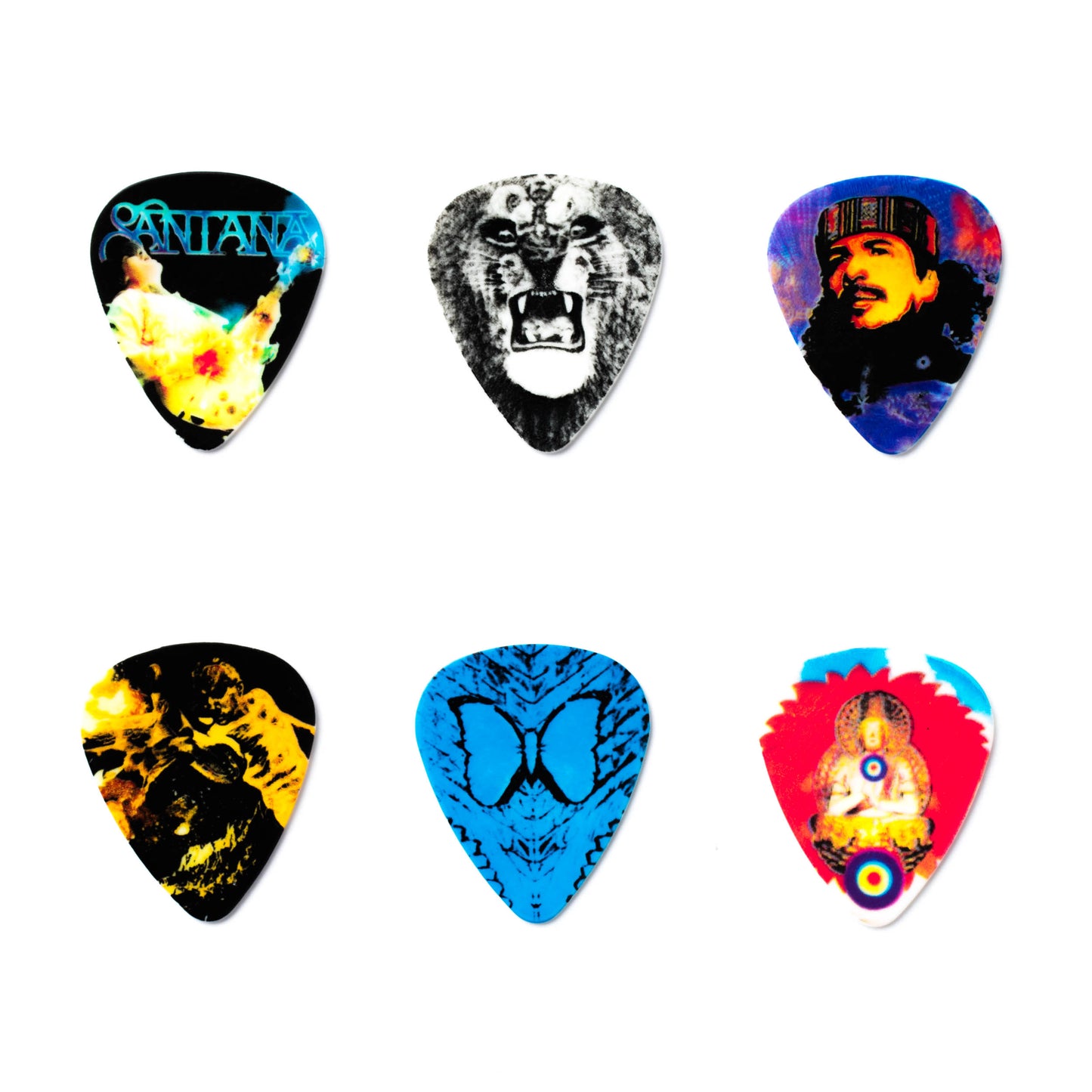 Jim Dunlop DUNLOP SANTANA PICK TIN GUITAR PICK REFILL BOX HEAVY - SANPT02H