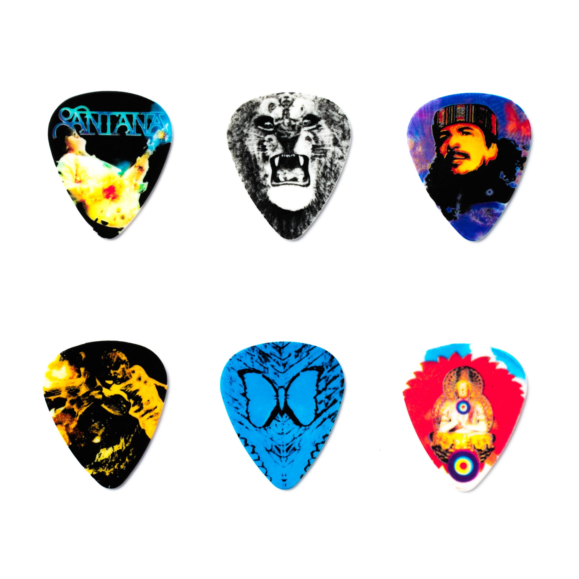 Jim Dunlop DUNLOP SANTANA PICK TIN GUITAR PICK REFILL BOX HEAVY - SANPT02H