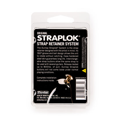 Jim Dunlop DUNLOP STRAPLOK STRAP RETAINERS ORIGINAL NICKEL STRAP BUTTON SET - SLS1101N