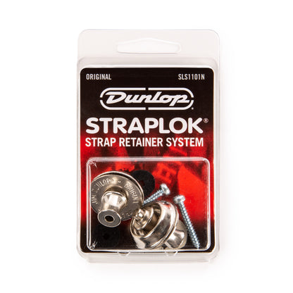 Jim Dunlop DUNLOP STRAPLOK STRAP RETAINERS ORIGINAL NICKEL STRAP BUTTON SET - SLS1101N