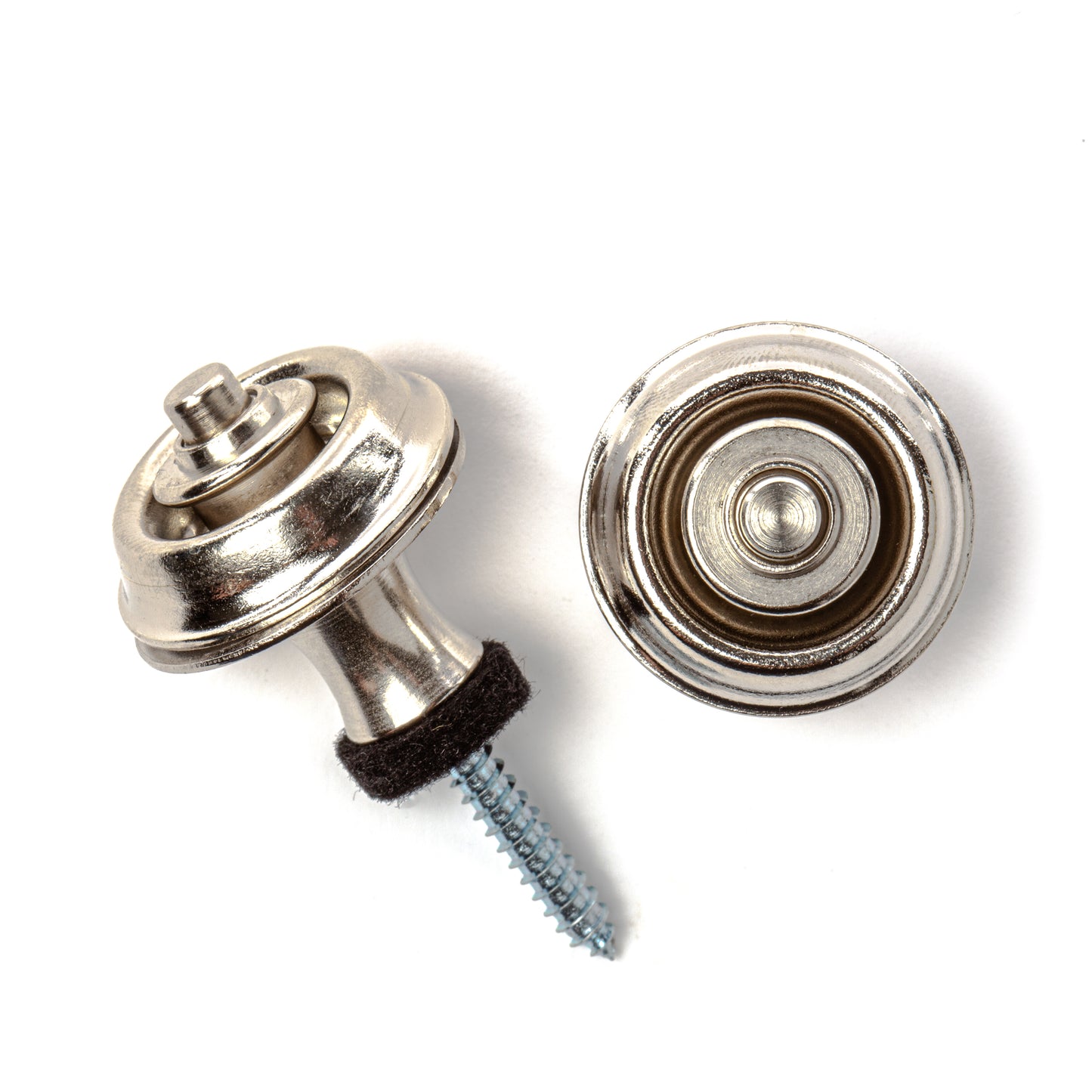 Jim Dunlop DUNLOP STRAPLOK STRAP RETAINERS ORIGINAL NICKEL STRAP BUTTON SET - SLS1101N