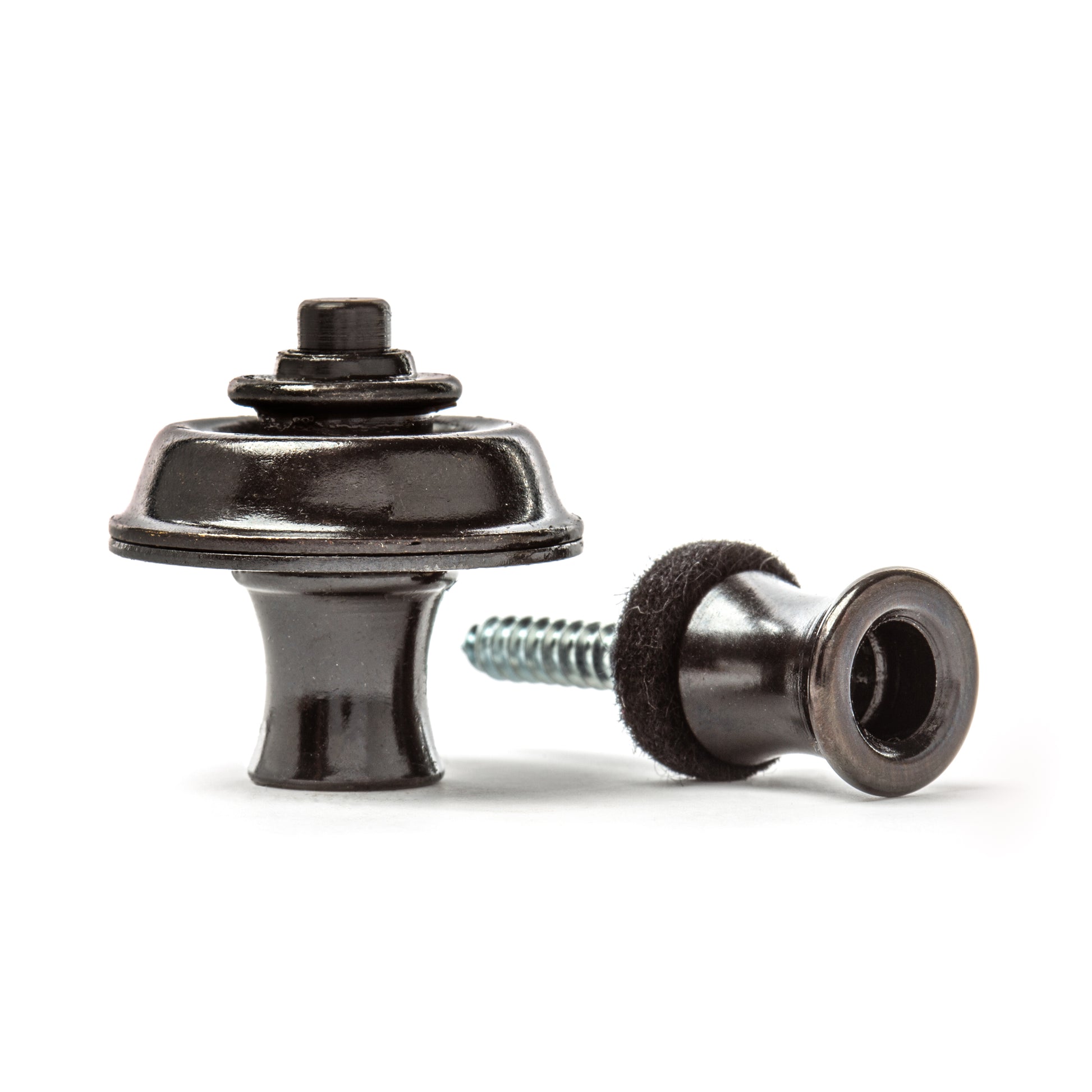 Jim Dunlop DUNLOP STRAPLOK STRAP RETAINERS ORIGINAL BLACK STRAP BUTTON SET - SLS1103BK