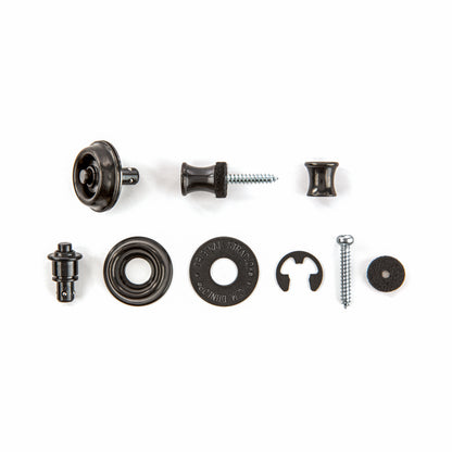 Jim Dunlop DUNLOP STRAPLOK STRAP RETAINERS ORIGINAL BLACK STRAP BUTTON SET - SLS1103BK
