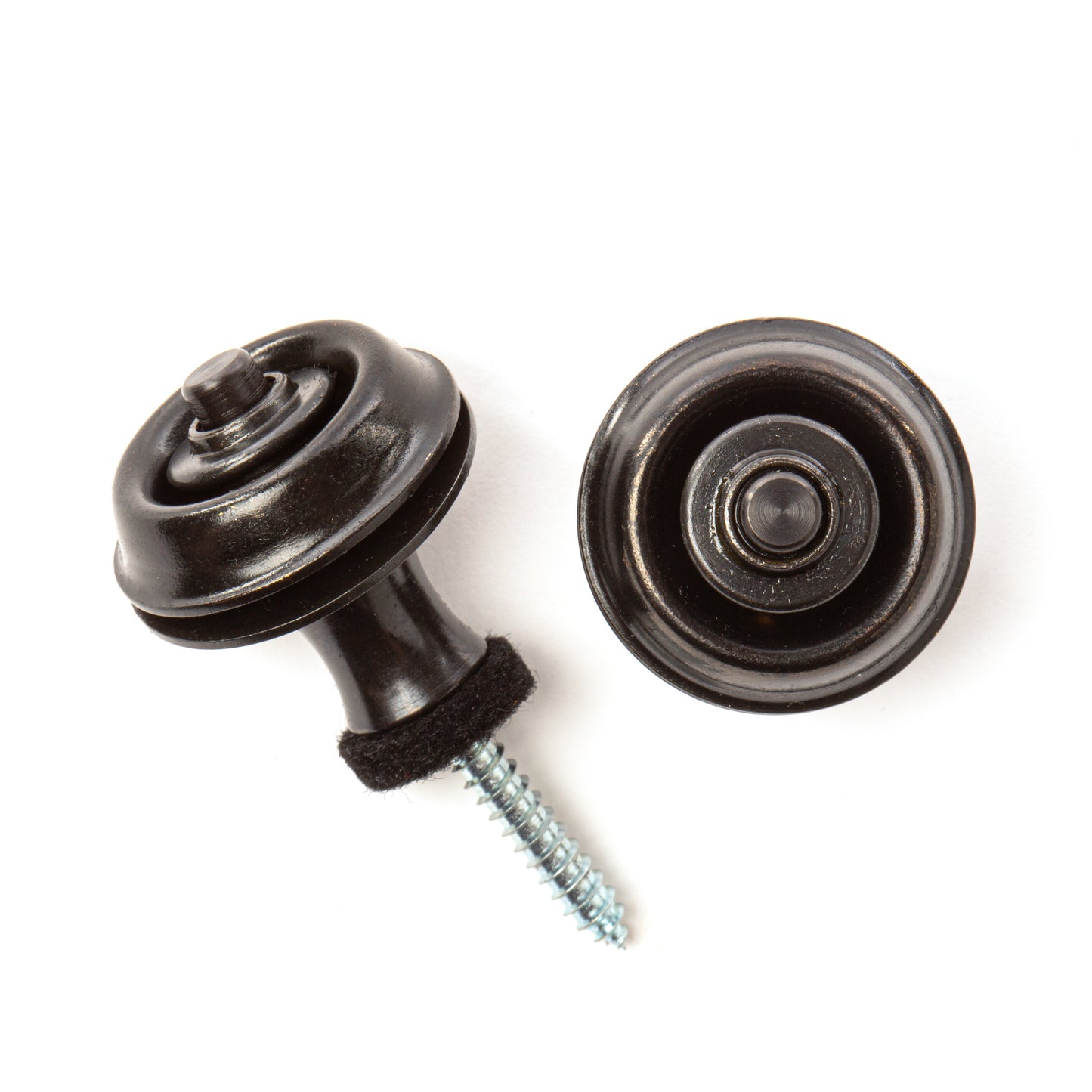 Jim Dunlop DUNLOP STRAPLOK STRAP RETAINERS ORIGINAL BLACK STRAP BUTTON SET - SLS1103BK