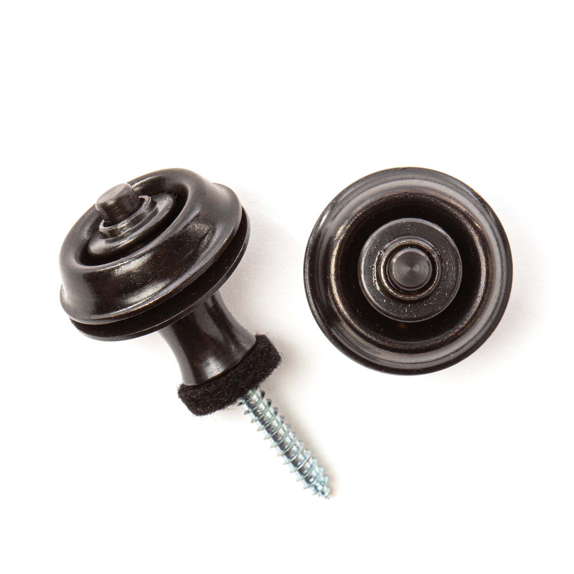 Jim Dunlop DUNLOP STRAPLOK STRAP RETAINERS ORIGINAL BLACK STRAP BUTTON SET - SLS1103BK