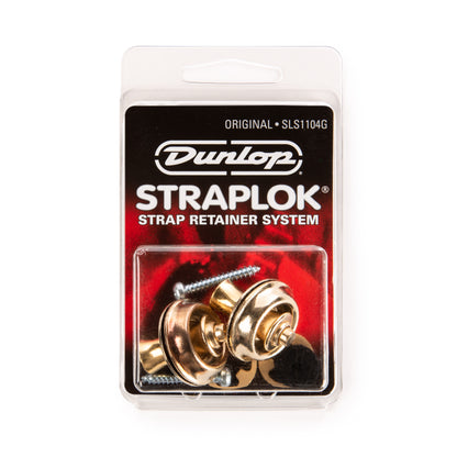 Jim Dunlop DUNLOP STRAPLOK STRAP RETAINERS ORIGINAL GOLD STRAP BUTTON SET - SLS1104G