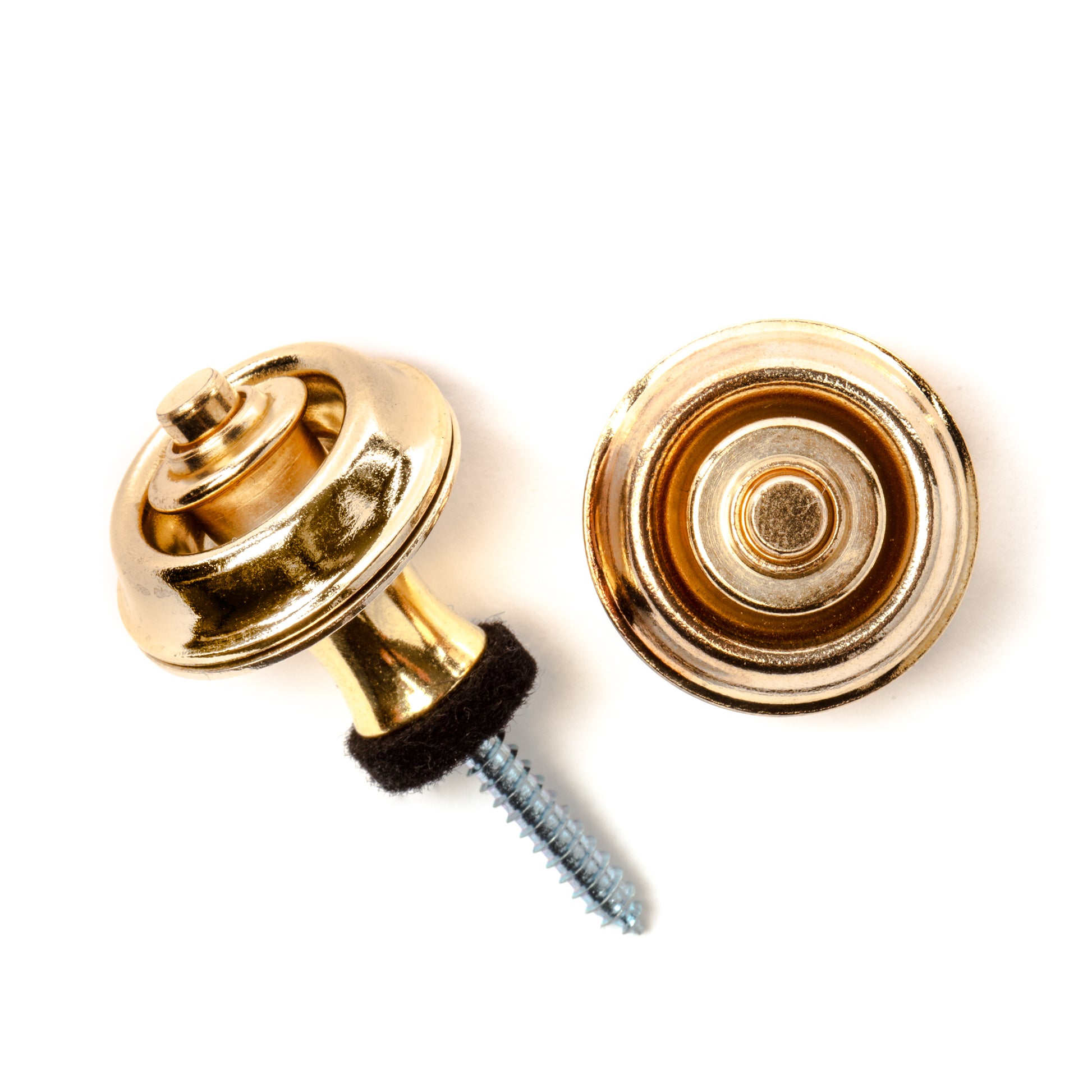 Jim Dunlop DUNLOP STRAPLOK STRAP RETAINERS ORIGINAL GOLD STRAP BUTTON SET - SLS1104G