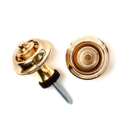 Jim Dunlop DUNLOP STRAPLOK STRAP RETAINERS ORIGINAL GOLD STRAP BUTTON SET - SLS1104G