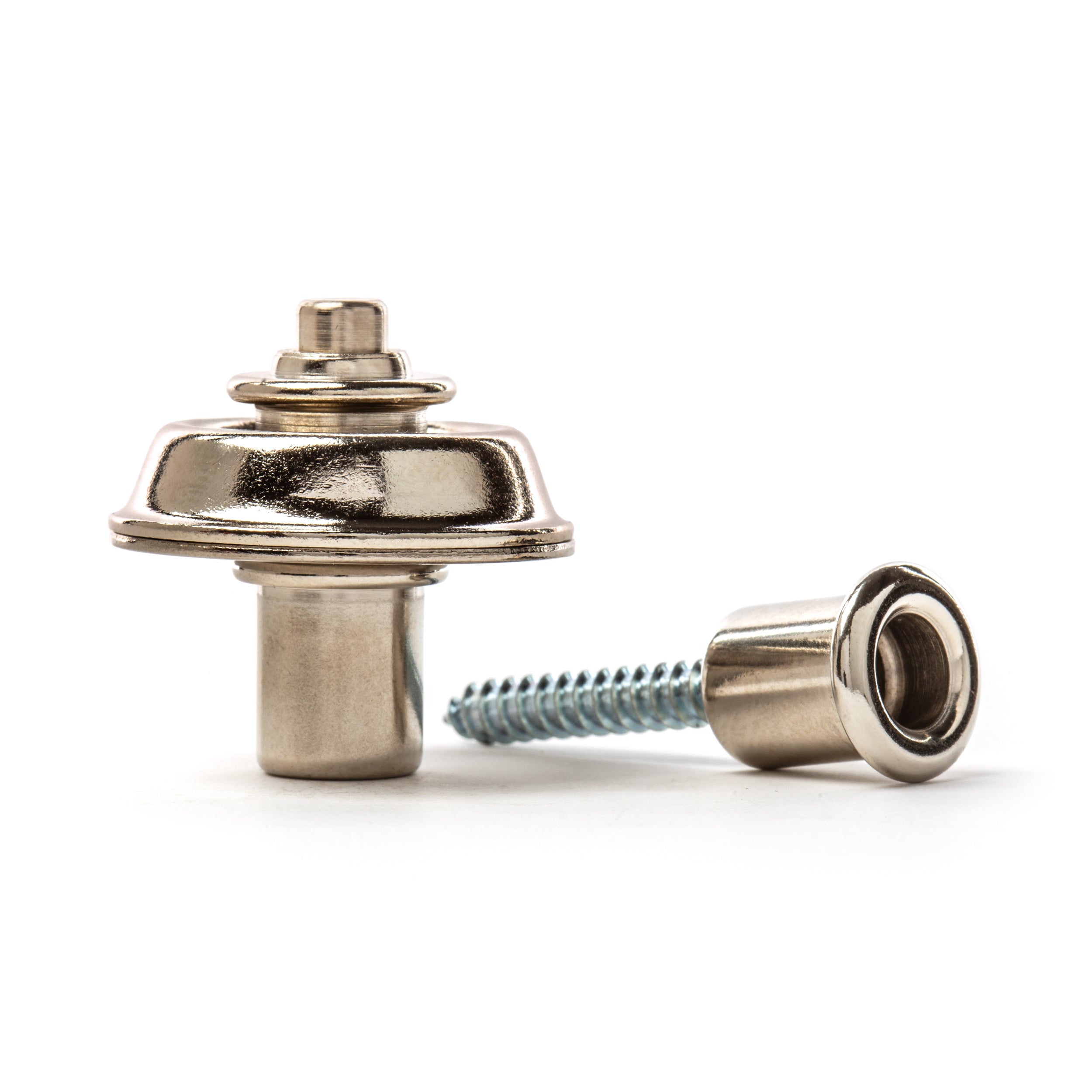 DUNLOP STRAPLOK STRAP RETAINERS NICKEL FLUSH MOUNT STRAP BUTTON