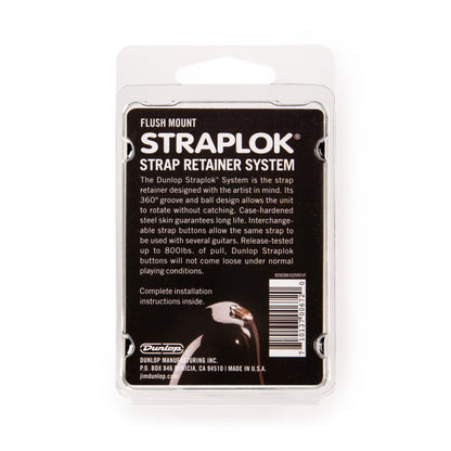 Jim Dunlop DUNLOP STRAPLOK STRAP RETAINERS GOLD FLUSH MOUNT STRAP BUTTON SET - SLS1404G