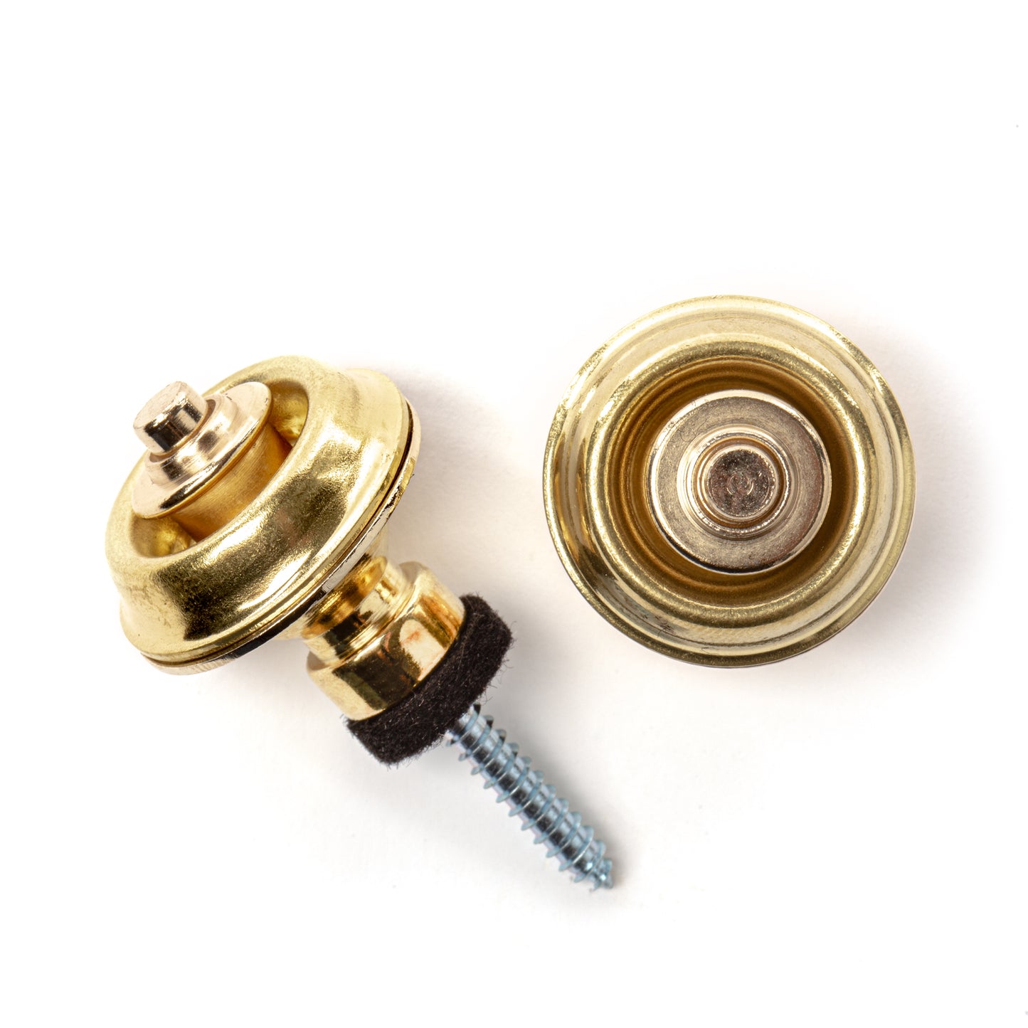 Jim Dunlop DUNLOP STRAPLOK STRAP RETAINERS TRADITIONAL GOLD STRAP BUTTON SET - SLS1504G