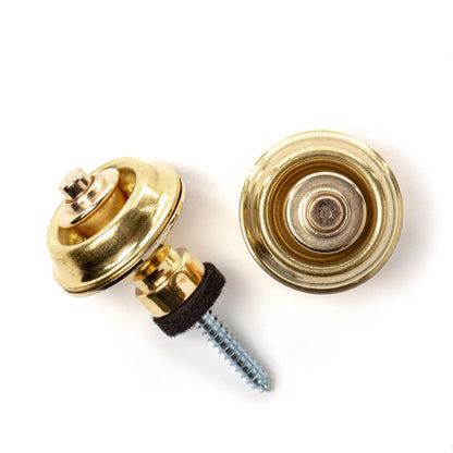 Jim Dunlop DUNLOP STRAPLOK STRAP RETAINERS TRADITIONAL GOLD STRAP BUTTON SET - SLS1504G
