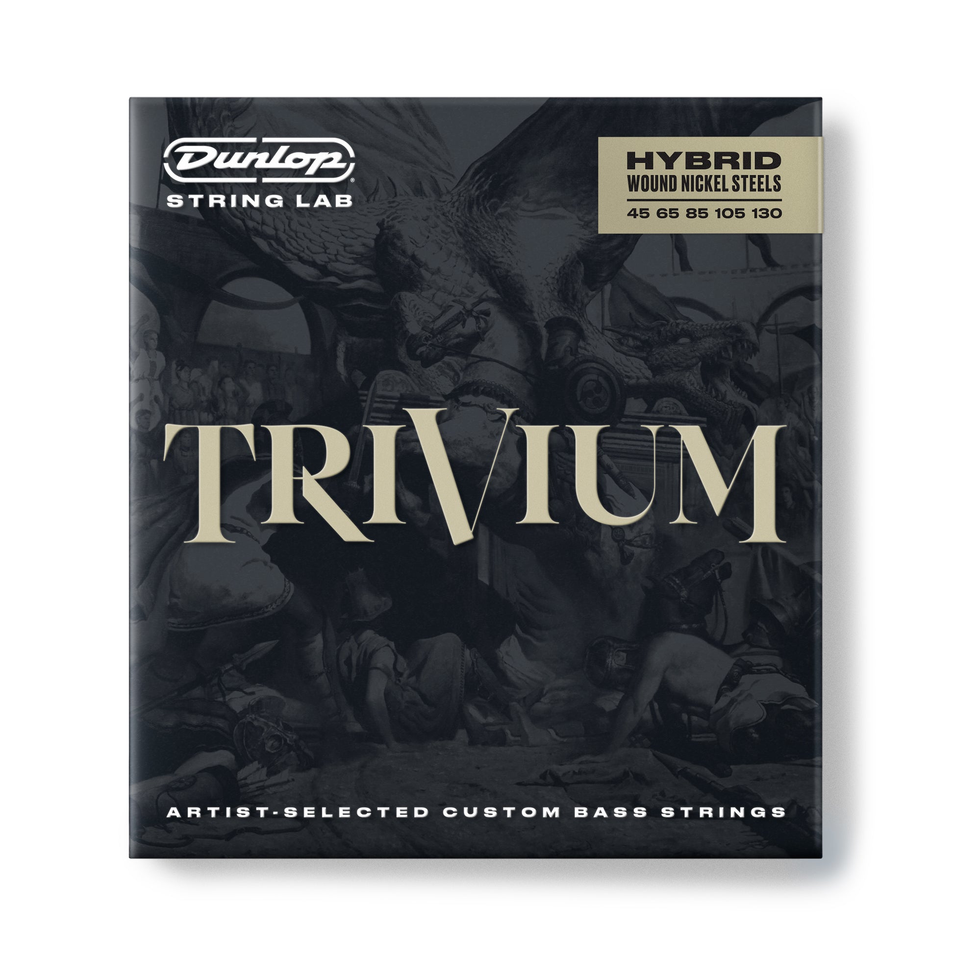 Jim Dunlop DUNLOP TRIVIUM HYBRID WOUND NICKEL ARTIST-SELECTED CUSTOM SIGNATURE ELECTRIC BASS 05-STRING SET - 45-130 HYBRID - TVMSB45130