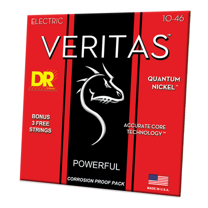 DR Strings DR Veritas Accurate Core Coated Electric Guitar String Set - 10-46 Medium VTE-10