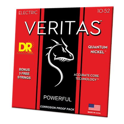 DR Strings DR Veritas Accurate Core Coated Electric Guitar String Set - 10-52 Medium/Heavy VTE-10/52